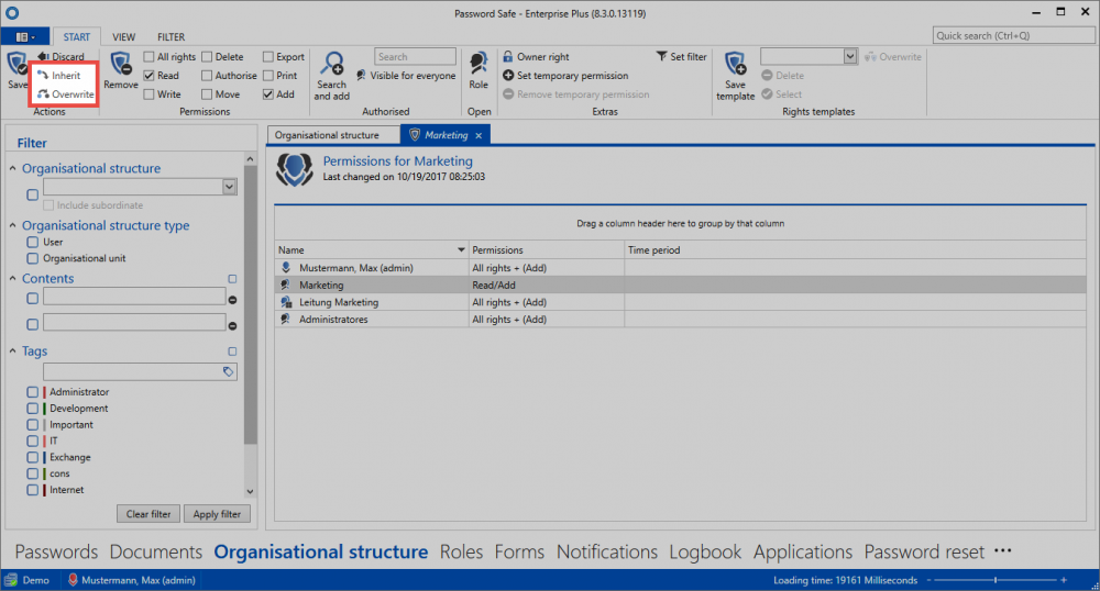 picture button inherit and overwrite